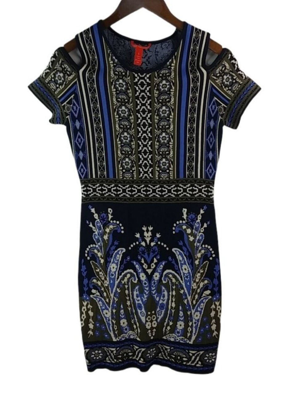 Chelsea & Violet S Blue Olive Heavy Knit Dress